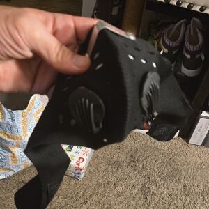 Black Face Mask with Dual Filters